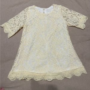 Ivory lace toddler dress 12-18 months